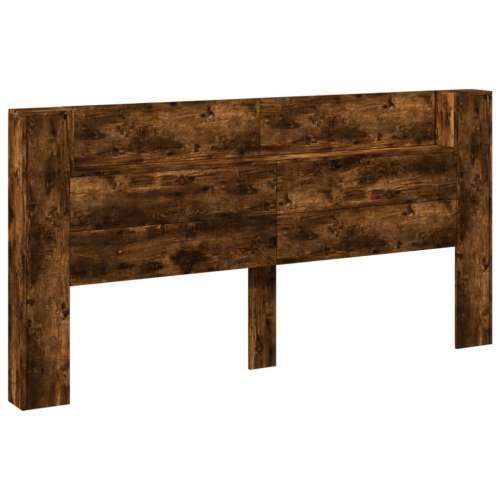 Ormarić za uzglavlje LED boja dimljenog hrasta 200x16,5x103,5cm - Dimljeni hrast 200 x 16.5 x 103.5 cm 1 Cijena