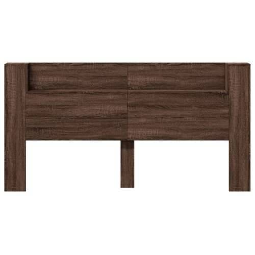 Ormarić za uzglavlje LED boja smeđeg hrasta 200x16,5x103,5 cm - Smeđi hrast 200 x 16.5 x 103.5 cm 1 Cijena