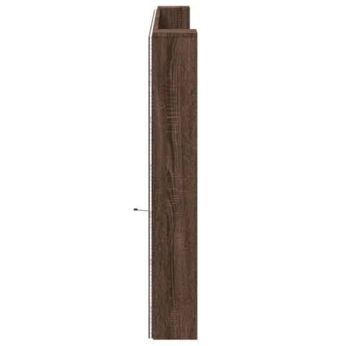 Ormarić za uzglavlje LED boja smeđeg hrasta 200x16,5x103,5 cm - Smeđi hrast 200 x 16.5 x 103.5 cm 1 Cijena