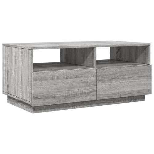 Stolić za kavu s LED svjetlima siva boja hrasta 90x49x40 cm - Sivi hrast sonoma 1 90 cm Cijena