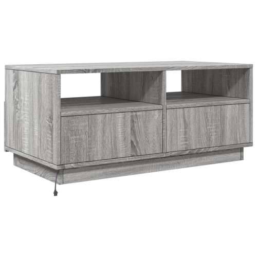 Stolić za kavu s LED svjetlima siva boja hrasta 90x49x40 cm - Sivi hrast sonoma 1 90 cm Cijena