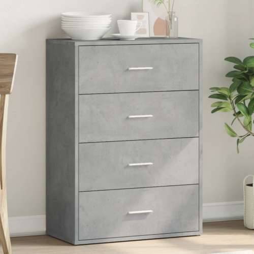 Komoda siva boja betona 60x31x84 cm od konstruiranog drva - Beton siva 1 Cijena