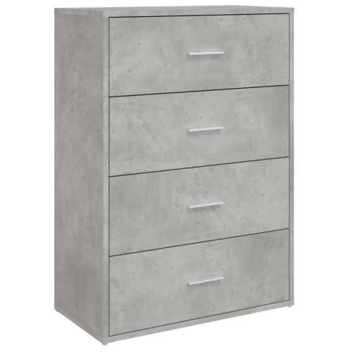Komoda siva boja betona 60x31x84 cm od konstruiranog drva - Beton siva 1 Cijena