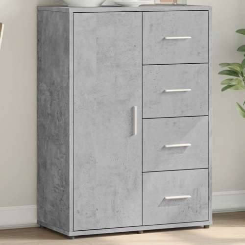 Komoda siva boja betona 60x31x84 cm od konstruiranog drva - Beton siva 1 Cijena