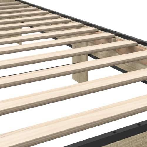 Okvir za krevet boja hrasta 75x190 cm konstruirano drvo i metal - sonoma hrast 75 x 190 cm Cijena