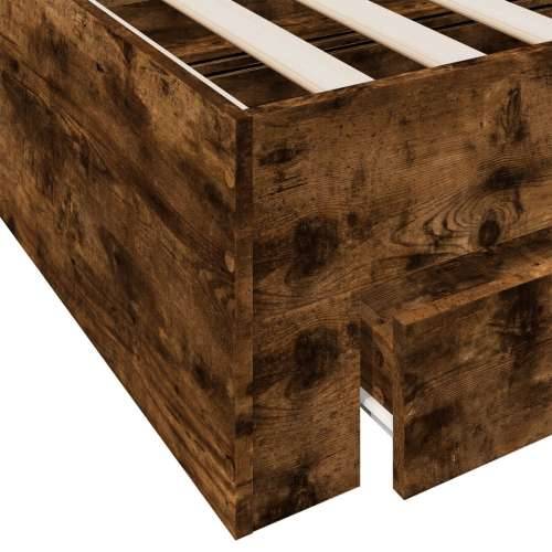 Okvir kreveta s ladicama boja hrasta 140x190 cm - Dimljeni hrast 140 x 190 cm Cijena