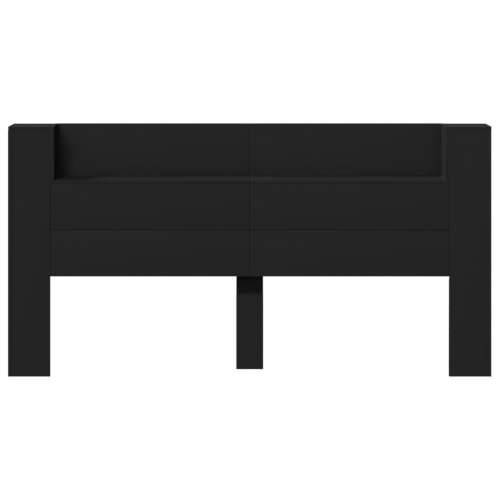 Ormarić za uzglavlje s LED svjetlima crni 200x16,5x103,5 cm - Crna 200 x 16.5 x 103.5 cm 1 Cijena