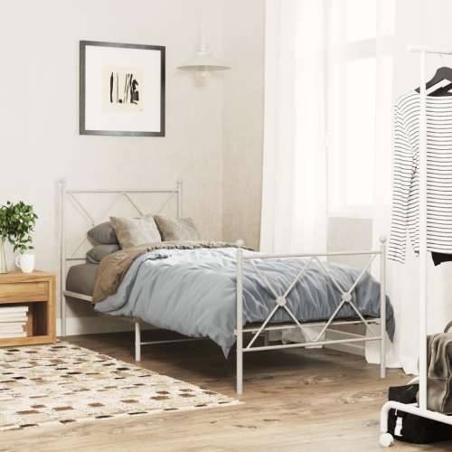 Metalno uzglavlje bijelo 80 cm - Bijela 80 cm 1 Cijena