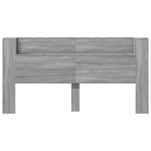 Ormarić za uzglavlje LED sivom sonomom 200x16,5x103,5 cm - Sivi hrast sonoma 200 x 16.5 x 103.5 cm 1 Cijena