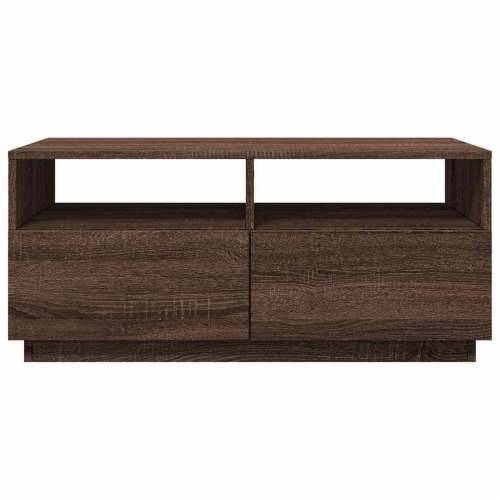 Stolić za kavu s LED svjetlima smeđi hrast 90x49x40 cm - Smeđi hrast 1 90 cm Cijena