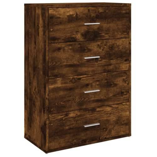 Komoda boja dimljenog hrasta 60x31x84 cm konstruirano drvo - Dimljeni hrast 1 Cijena