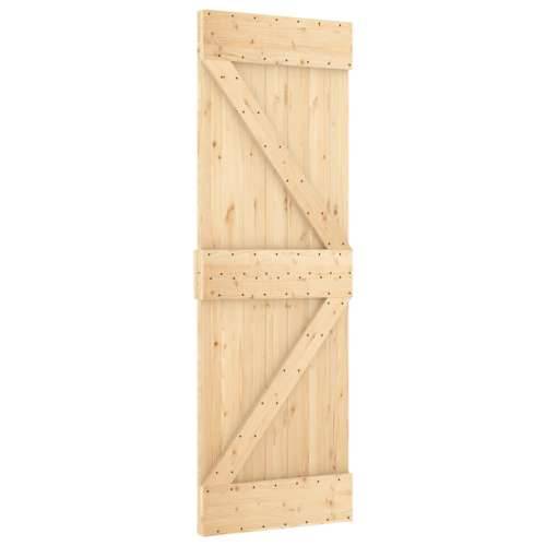 Klizna vrata s priborom za montažu 70 x 210 cm masivna borovina Cijena