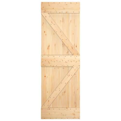 Klizna vrata s priborom za montažu 70 x 210 cm masivna borovina Cijena