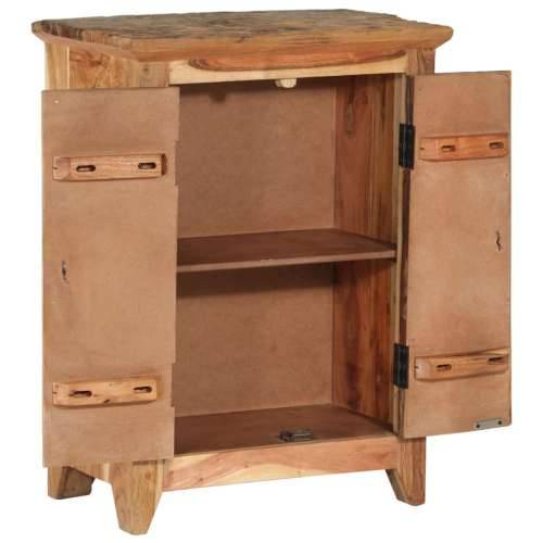 Komoda 55 x 33 x 75 cm masivno bagremovo i obnovljeno drvo Cijena