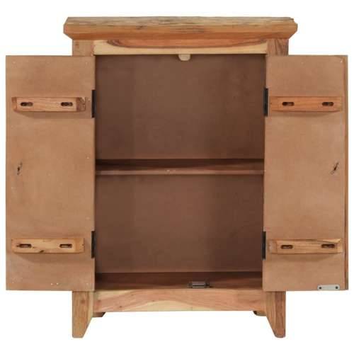 Komoda 55 x 33 x 75 cm masivno bagremovo i obnovljeno drvo Cijena