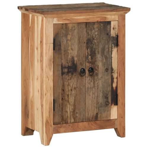 Komoda 55 x 33 x 75 cm masivno bagremovo i obnovljeno drvo Cijena