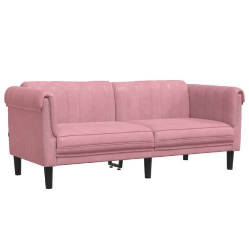 2-dijelni set sofa ružičasti baršunasti Cijena