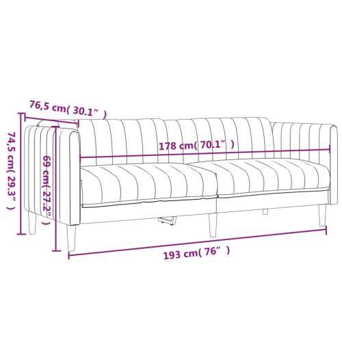2-dijelni set sofa smeđesivi od tkanine Cijena
