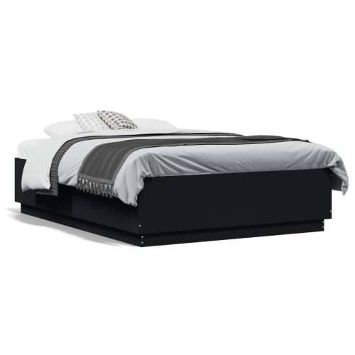 Okvir za krevet crni 135x190 cmkonstruirano drvo - Crna 135 x 190 cm Cijena