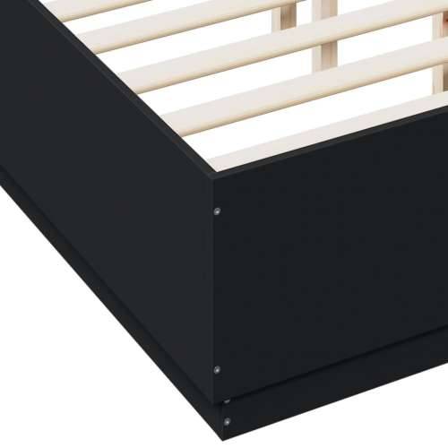 Okvir za krevet crni 135x190 cmkonstruirano drvo - Crna 135 x 190 cm Cijena