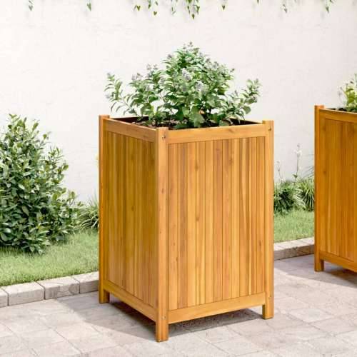 Vrtna sadilica s oblogom 50x50x75 cm od masivnog drva bagrema - 50 x 50 x 75 cm 1 Cijena