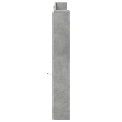 Ormarić za uzglavlje LED svjetlima boja betona 200x16,5x103,5cm - Beton siva 200 x 16.5 x 103.5 cm 1 Cijena
