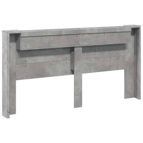 Ormarić za uzglavlje LED svjetlima boja betona 200x16,5x103,5cm - Beton siva 200 x 16.5 x 103.5 cm 1 Cijena