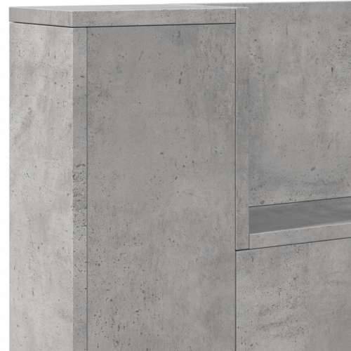 Ormarić za uzglavlje LED svjetlima boja betona 200x16,5x103,5cm - Beton siva 200 x 16.5 x 103.5 cm 1 Cijena