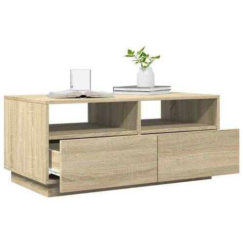 Stolić za kavu s LED svjetlima boja hrasta sonome 90x49x40 cm - sonoma hrast 1 90 cm Cijena