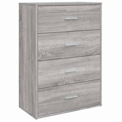 Komoda boja hrasta sonome 60x31x84 cm od konstruiranog drva - Sivi hrast sonoma 1 Cijena