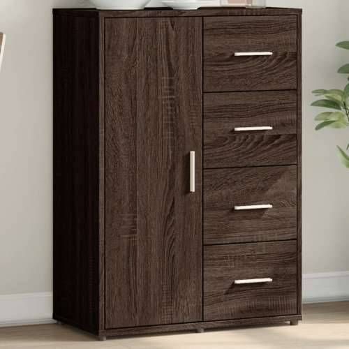 Komoda boja smeđeg hrasta 60x31x84 cm od konstruiranog drva - Smeđi hrast 1 Cijena