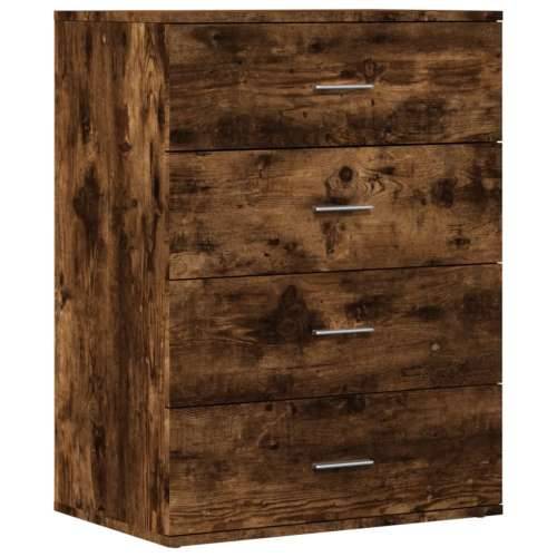 Komoda boja dimljenog hrasta 60x39x80 cm konstruirano drvo - Dimljeni hrast 1 Cijena