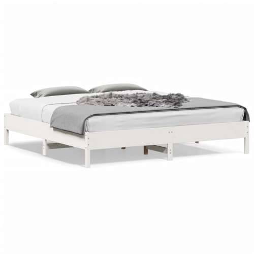 Okvir za krevet od borovine bijeli 180x200 cm Cijena