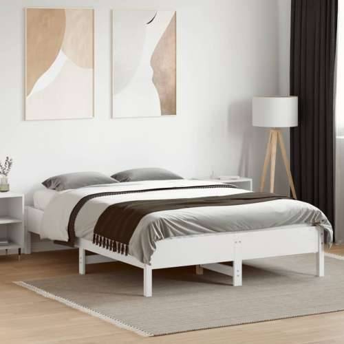 Okvir za krevet bijela 120x190 cm masivna borovina Cijena