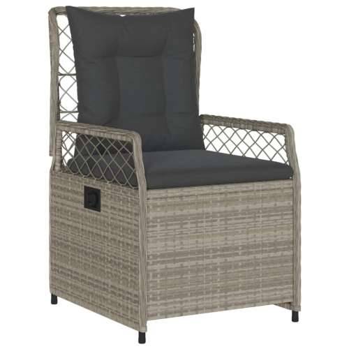 Vrtna garnitura - 3-dijelni vrtni blagovaonski set svjetlosivi od poliratana - Svjetlosiva 80 x 80 x 74 cm 2 Cijena