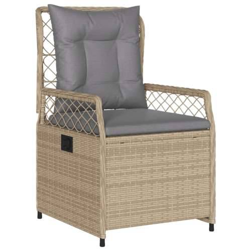 Vrtna garnitura - 5-dijelni vrtni blagovaonski set od poliratana s jastucima bež - bež i svjetlosiva 160 x 80 x 74 cm 4 Cijena