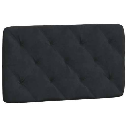 Okvir za krevet s uzglavljem crni 90x200 cm baršunasti - Crna 90 x 200 cm Cijena