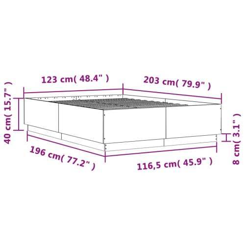 Okvir kreveta boja hrasta sonome 120 x 200 cm konstruirano drvo sonoma hrast 120 x 200 cm Cijena