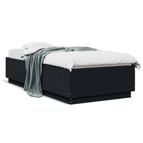 Okvir za krevet crni 90x200 cm konstruirano drvo Crna 90 x 200 cm Cijena