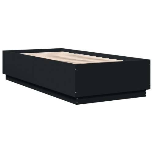 Okvir za krevet crni 90x200 cm konstruirano drvo Crna 90 x 200 cm Cijena