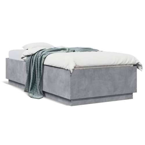 Okvir kreveta boja betona 90x200 cm od konstruiranog drva Beton siva 90 x 200 cm Cijena