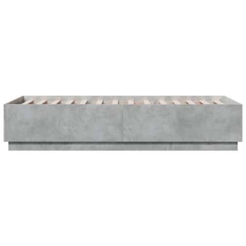 Okvir kreveta boja betona 90x200 cm od konstruiranog drva Beton siva 90 x 200 cm Cijena