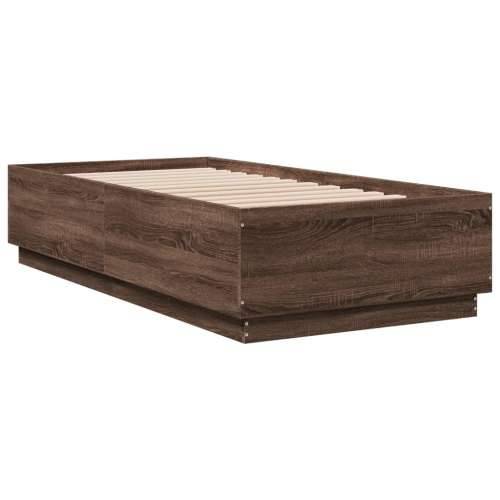 Okvir za krevet smeđi hrast 75x190 cm konstruirano drvo Smeđi hrast 75 x 190 cm Cijena