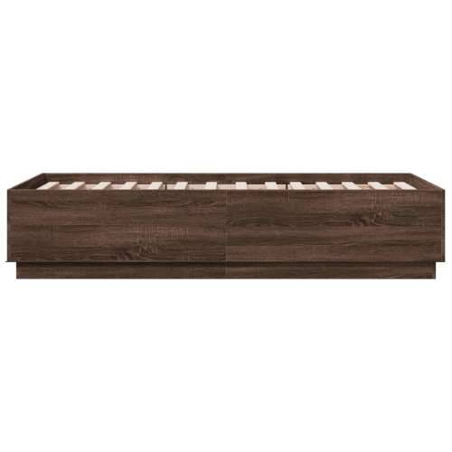 Okvir za krevet smeđi hrast 75x190 cm konstruirano drvo Smeđi hrast 75 x 190 cm Cijena
