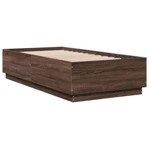 Okvir za krevet smeđi hrast 75x190 cm konstruirano drvo Smeđi hrast 75 x 190 cm Cijena