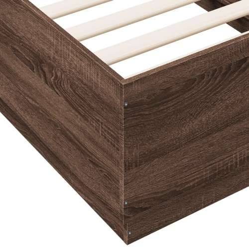 Okvir za krevet smeđi hrast 75x190 cm konstruirano drvo Smeđi hrast 75 x 190 cm Cijena
