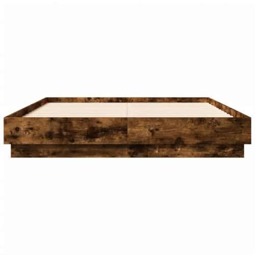 Okvir za krevet boja hrasta 120x190 cm konstruirano drvo - Dimljeni hrast 120 x 190 cm Cijena