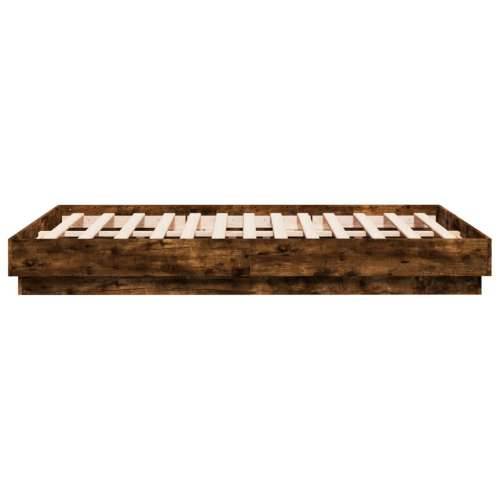 Okvir za krevet boja hrasta 120x190 cm konstruirano drvo - Dimljeni hrast 120 x 190 cm Cijena