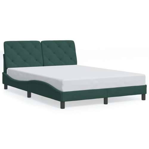 Okvir za krevet bez madraca tamnozeleni 140x190 cm baršunasti - Tamnozelena 140 x 190 cm Cijena