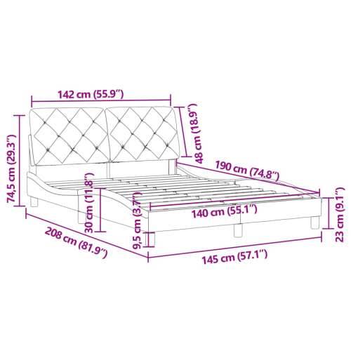 Okvir za krevet bez madraca tamnozeleni 140x190 cm baršunasti - Tamnozelena 140 x 190 cm Cijena